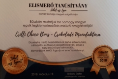köszönetajándék-elismerő-oklevél